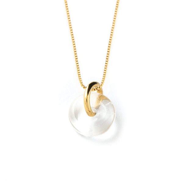 APRIL ROCK CRYSTAL NECKLACE Too Dreamy Jewelry