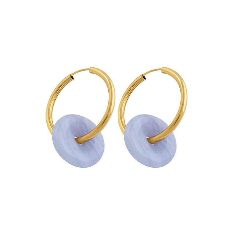 SPRING ATELIER SALE Oh So Special Chalcedony Chunky Hoop