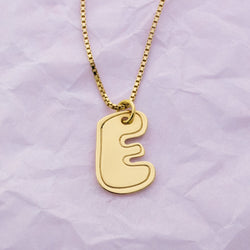 SUMMER ATELIER SALE Bubble Letterzzz E Necklace