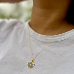 LIGHT LILAC FORGET-ME-NOT NECKLACE