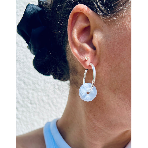 SPRING ATELIER SALE Oh So Special Mini Chalcedony Chunky Hoop