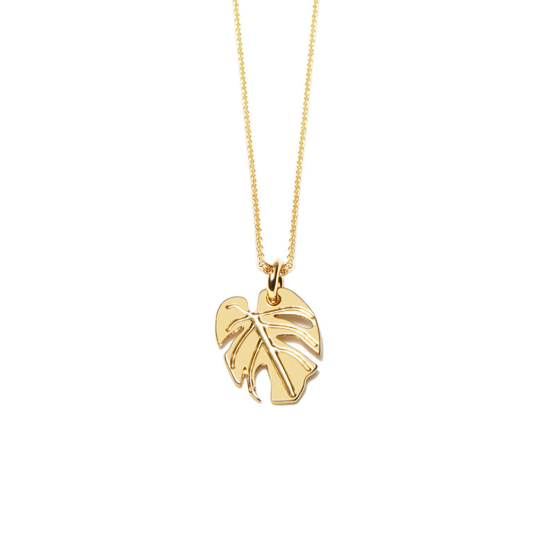 SALE Mini Monstera Necklace