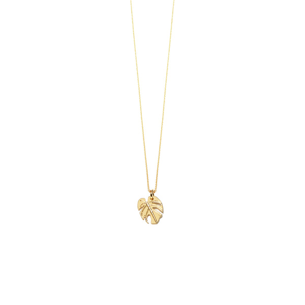 SALE Mini Monstera Necklace