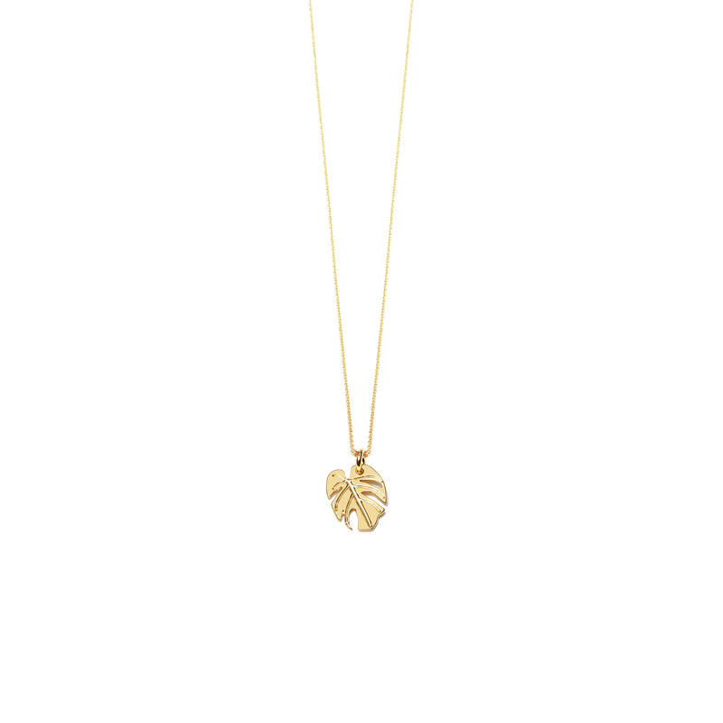 SALE Mini Monstera Necklace