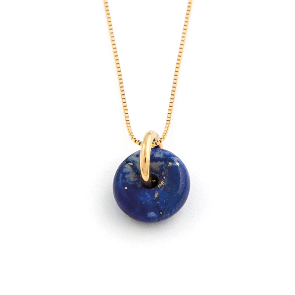 Lapis new arrivals gold necklace
