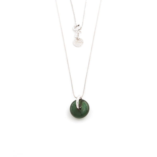 OCTOBER TOURMALINE NECKLACE SILVER