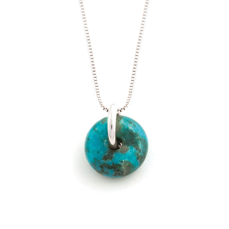 DECEMBER TURQUOISE NECKLACE SILVER
