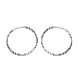 SUMMER ATELIER SALE Blank Hoop Silver