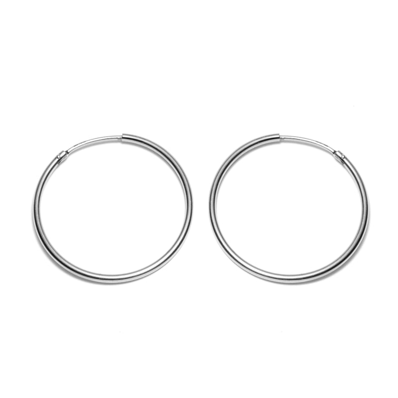 SUMMER ATELIER SALE Blank Hoop Silver