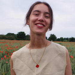 SPRING ATELIER SALE Lucky Poppy Necklace