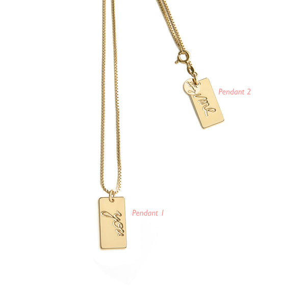 PERSONALIZED YOU ME NECKLACE